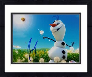 Josh Gad Olaf Signed Disney Frozen 8x10 Photo ITP PSA Pic Proof I