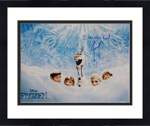 Josh Gad Olaf Signed I Like Warm Hugs Disney Frozen 16x20 Photo PSA Pic Proof A