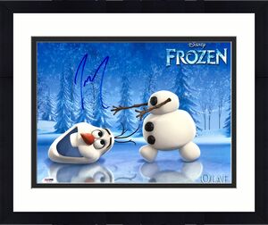 Josh Gad voice of Olaf autograph signed Disney’s Frozen 11x14 photo PSA/DNA COA