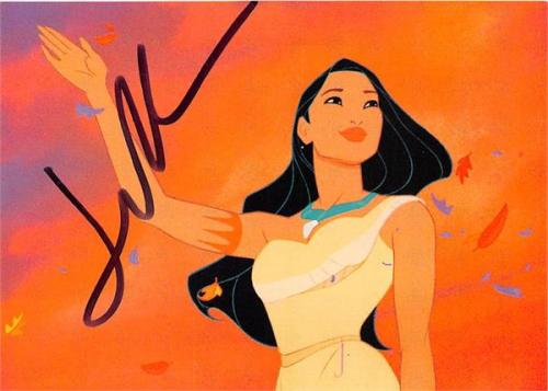Judy Kuhn autographed trading card (Voice of Pocahontas Disney) Skybox 54