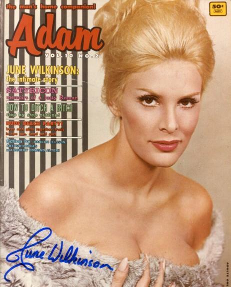 June Wilkinson Playboy Model Batman Villian Signed Autograph Photo