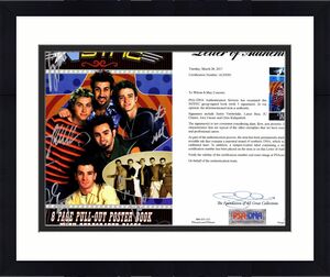 Justin Timberlake, JC Chasez, Lance Bass, Joey Fatone, and Chris Kirkpatrick Signed - Autographed NSYNC 11x14 inch Photo Book - NO STRINGS ATTACHED Tour Book + PSA/DNA Authenticity - FULL Letter