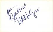 KATE MULGREW THROW MOMMA FROM THE TRAIN Signed 3"x5" Index Card