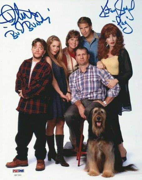Katey Sagal And David Faustino Signed 'Married With Children' 8x10 PSA U87361