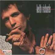 Keith Richards Autographed Talk is Cheap Album Cover - Beckett LOA