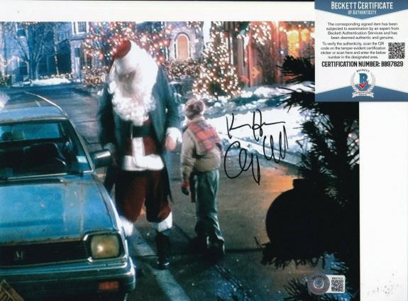 KEN HUDSON CAMPBELL signed (HOME ALONE) Santa Movie 8X10 photo BECKETT BB97829
