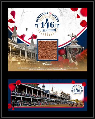 Kentucky Derby 146 12" x 15" Event Sublimated Plaque with Race-Used Dirt from the 146th Kentucky Derby