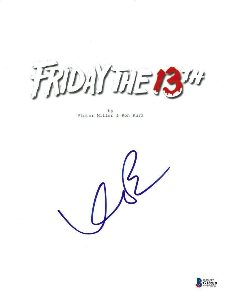 Kevin Bacon Signed Friday The 13th Full Script Authentic Autograph