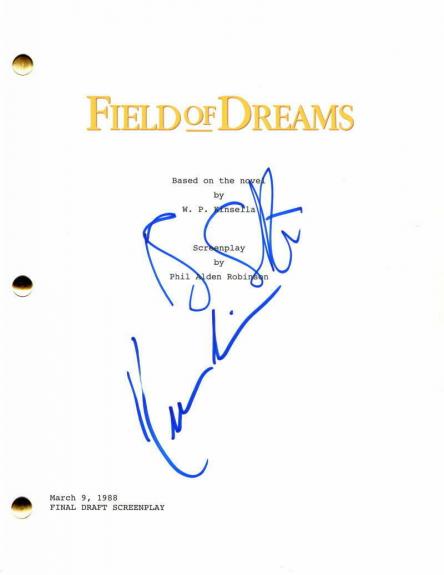 Kevin Costner & Ray Liotta Signed Autograph Field Of Dreams Full Movie Script !