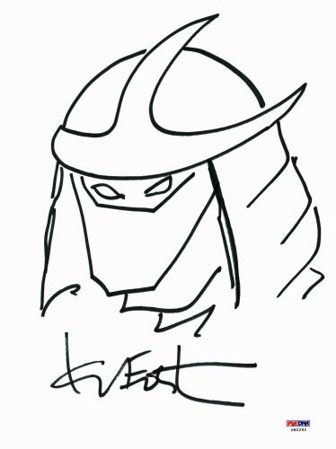 Kevin Eastman Signed 9x12 Ninja Turtles Sketch PSA/DNA #X80292