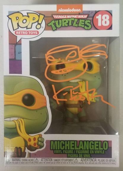 Kevin Eastman signed Michelangelo TMNT Funko POP! Beckett COA autograph