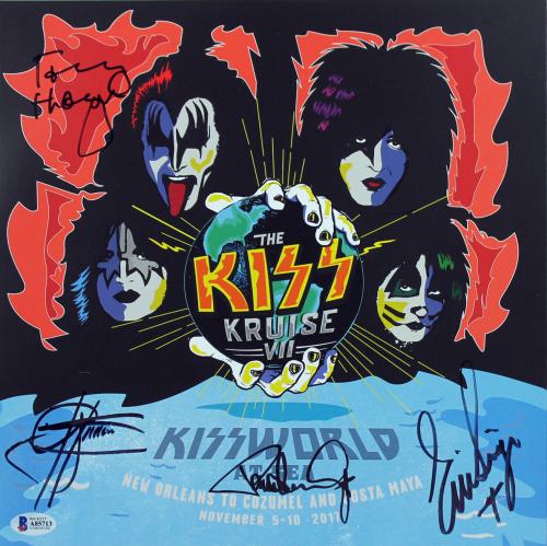 Kiss (Band) Memorabilia: Autographed Albums & Signed Instruments