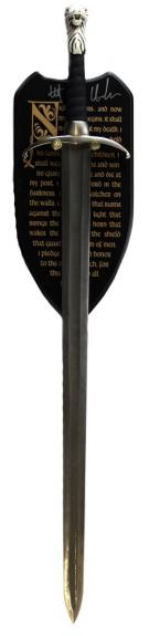 Kit Harington Autographed Game of Thrones Longclaw Sword Night's Watch Oath Edition