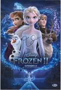 Kristen Bell & Idina Menzel Frozen Autographed 12" x 18" Poster - BAS