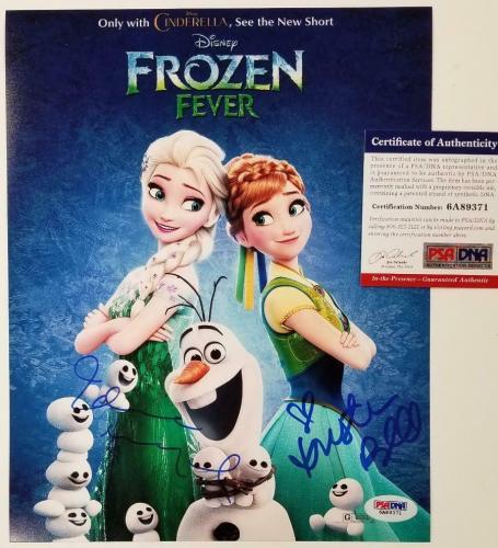 Kristen Bell & Idina Menzel signed 8x10 Photo Frozen Fever Auto ~ PSA/DNA COA