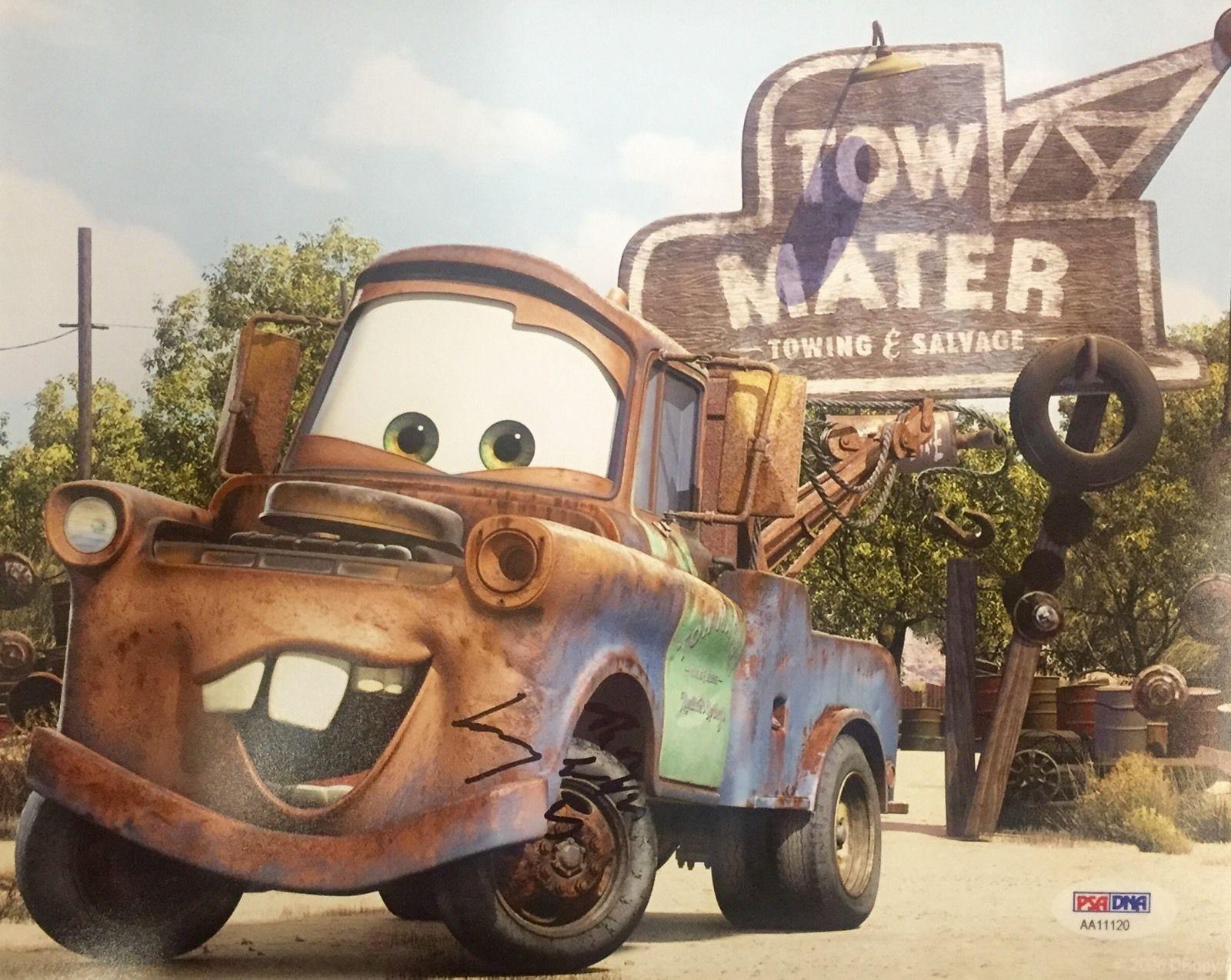 Larry The Cable Guy (Tow Mater) Signed 8x10 Photo Psa/Dna