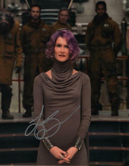 LAURA DERN SIGNED AUTOGRAPH 11x14 PHOTO - STAR WARS VICE ADMIRAL AMILYN HOLDO