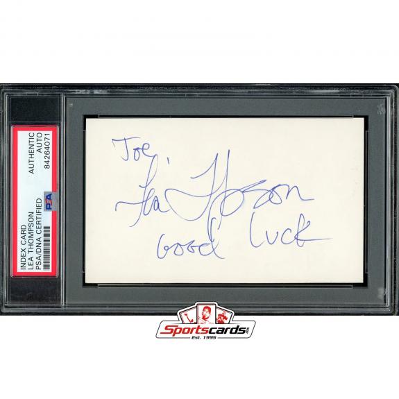 Lea Thompson Signed 3x5 Index Card Autograph PSA/DNA Back to the Future