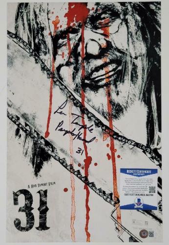Lew Temple signed "Psycho Head 31" 11x17 Movie Poster Photo B ~ Beckett BAS COA
