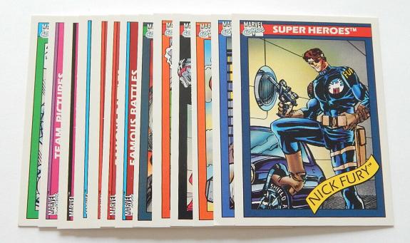 Lot of (13) Different 1990 Impel Marvel Universe Trading Cards Iron Man Thor