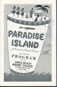 Louis Armstrong Signed Paradise Island Program Autograph Auto PSA/DNA AA06256
