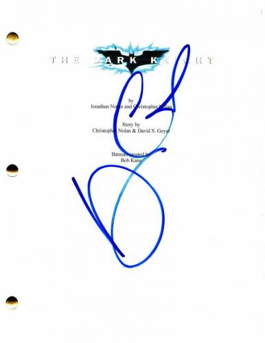 Maggie Gyllenhaal Signed Autograph - The Dark Knight Movie Script Christian Bale