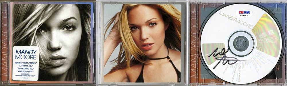 Mandy Moore Signed Cd In My Pocket Saturate Me You Remind Me Psa Dna Autographed