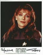 Marina Sirtis Signed Star Trek First Contact Promo 8x10 Photo Counselor Troi