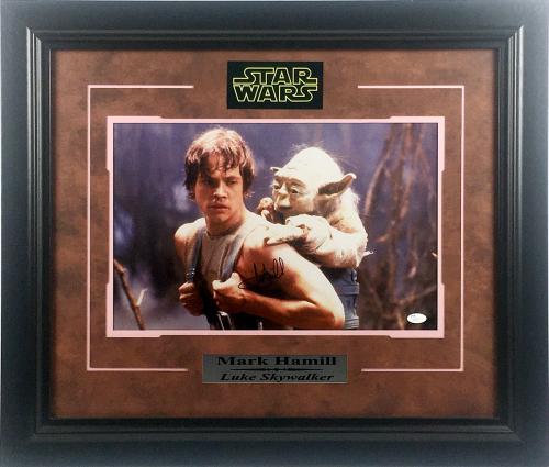 Mark Hamill Autographed 'Star Wars' Photo Framed