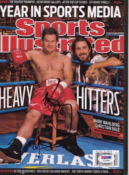 Mark Wahlberg autographed Fighter Sports llustrated magazine PSA/DNA (Y72780)