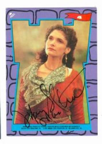 Mary Elizabeth Mastrantonio autographed Robin Hood card Sticker #4 Maid Marian