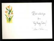 Mary Philbin D.1993 Actress Phantom of the Opera Signed Easter Card