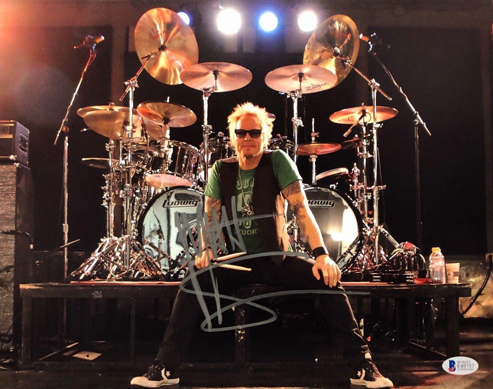  Matt  Sorum  Signed 11x14 Photo Guns N Roses Drummer 