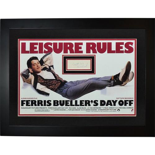 Matthew Broderick Signed Ferris Buellers Day Off Movie 