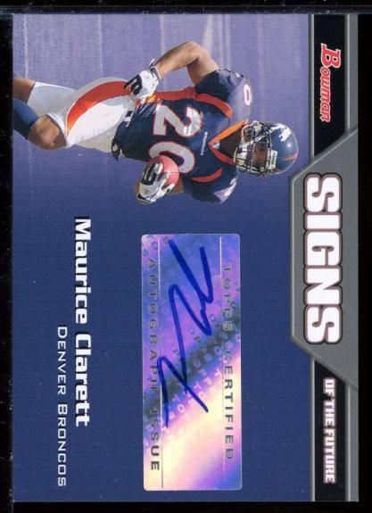 Maurice Clarett E Card 2005 Bowman Signs of the Future Autographs #SFMCL