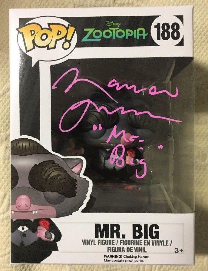 Maurice Lamarche Signed Autographed Mr Big Zootopia Funko Pop Beckett Coa