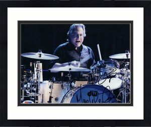 MAX WEINBERG SIGNED WITH SKETCH 8x10 PHOTO - BRUCE SPRINGSTEEN E STREET BAND PSA