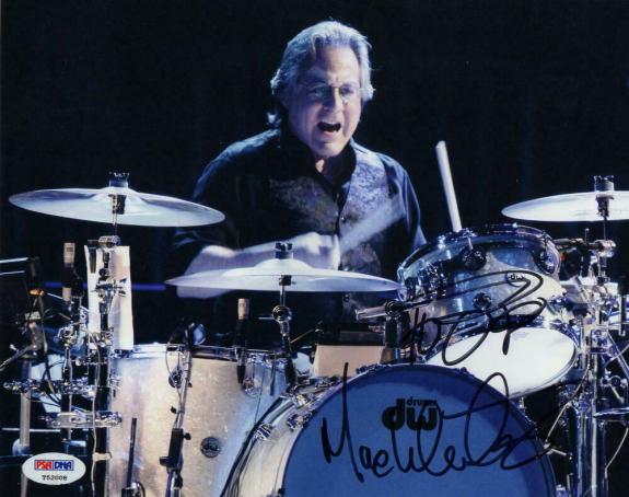 MAX WEINBERG SIGNED WITH SKETCH 8x10 PHOTO - BRUCE SPRINGSTEEN E STREET BAND PSA