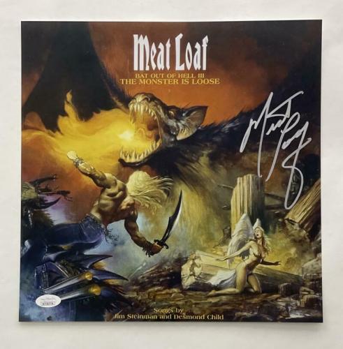 Meat Loaf Signed Autograph 12x12 Album Flat - Bat Out Of Hell Iii  W/ Jsa Coa
