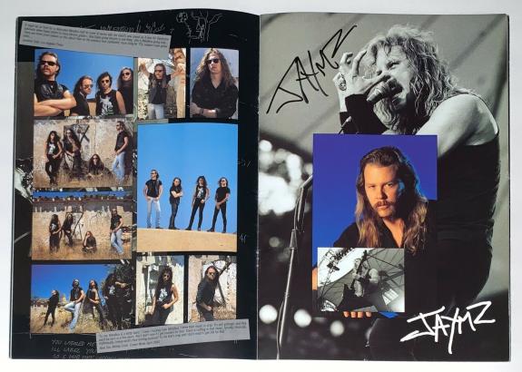 Metallica X4 James Kirk Lars Jason Signed Wherever We May Roam Tour Program Psa