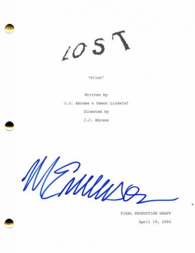 Michael Emerson Signed Autograph Lost Full Pilot Script - Benjamin Linus Rare!
