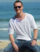 Michael Fassbender Autographed Signed Beach Photo AFTAL