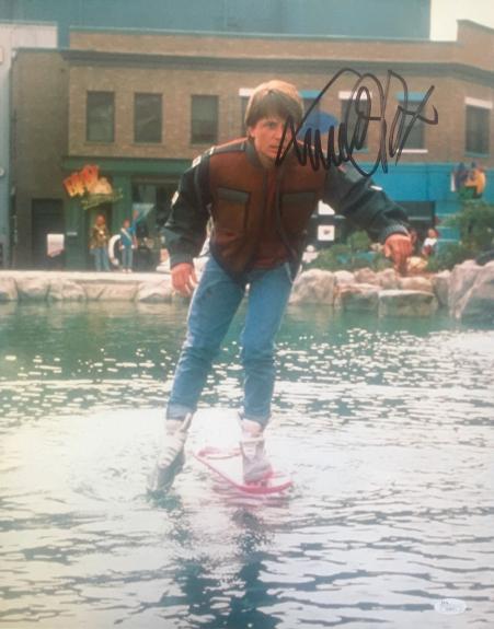 Michael J Fox Back To The Future (Hoverboard) Signed 16x20 Photo JSA