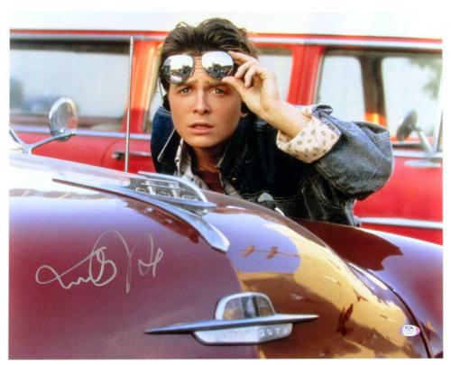 Michael J Fox Signed/Auto 16x20 "Back to the Future" Photo PSA/DNA 164837