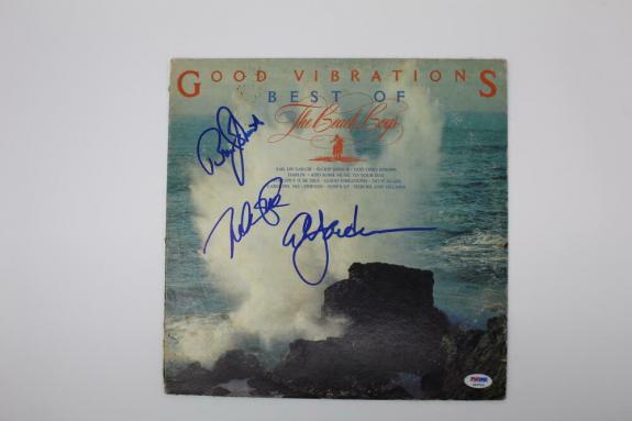 Mike Love Al Jardine Johnston Signed Autograph Album Record - The Beach Boys Psa