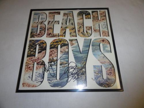 Mike Love & Al Jardine Signed Framed The Beach Boys Self Titled Lp Album Psa Coa