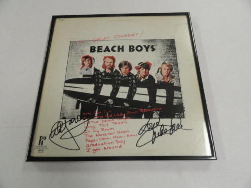 Mike Love & Al Jardine Signed Framed The Beach Boys Wow! Great Concert! Psa Coa