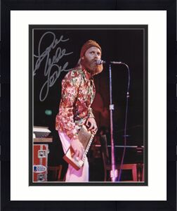 Mike Love Beach Boys Autographed 8" x 10" Singing & Playing Instrument Photograph - BAS