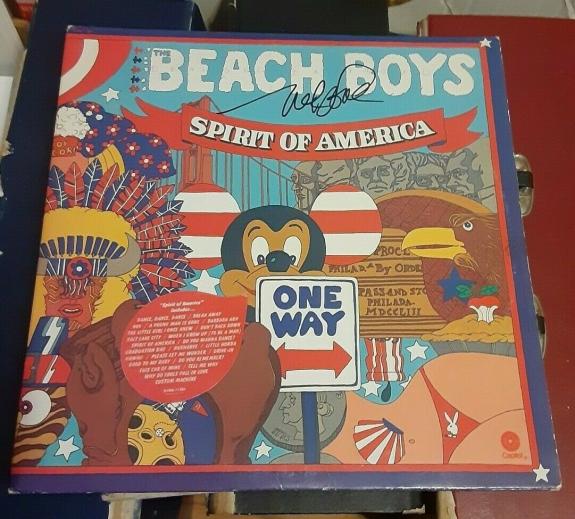 Mike Love Beach Boys Rock Band Signed 1975 Spirit Of America Vinyl Album Coa