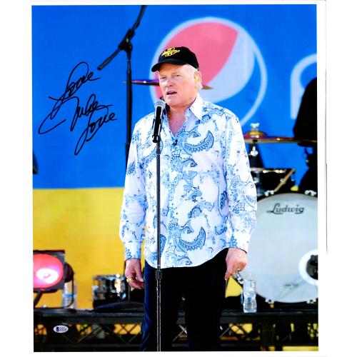 Mike Love The Beach Boys Autographed 20" x 24" Standing at Mic Canvas with "Love" Inscription - BAS